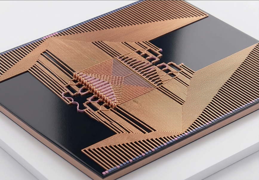 Quantum photonic chip with dozens of active elements